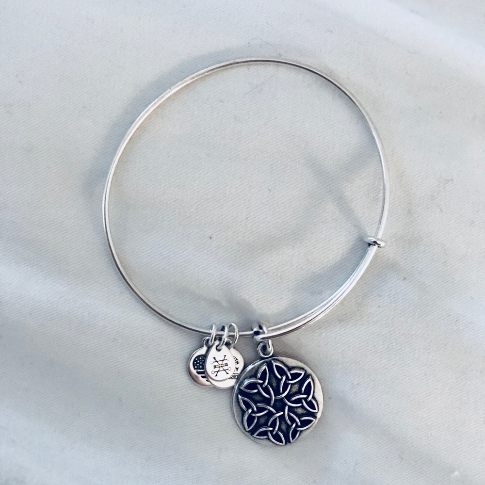 Alex and Ani Silver Endless Knot bangle